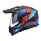 KASK LS2 MX702 PIONEER II BLOCK BLACK RED BLUE XL