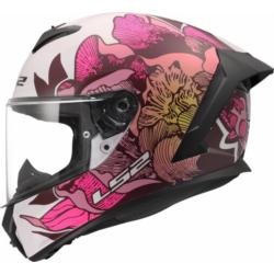 KASK LS2 FF820 RAPID III POPPIES II WHITE PINK M