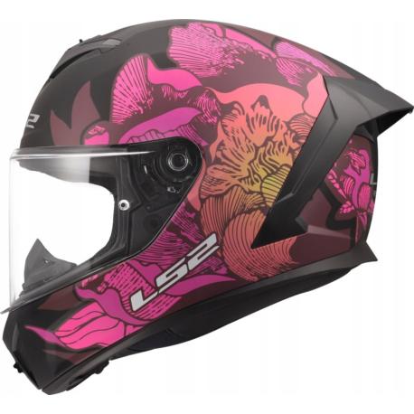 KASK LS2 FF820 RAPID III POPPIES II BLACK PINK S