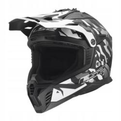 KASK LS2 MX708 FAST II GROTESK BLACK GREY XXL