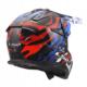 KASK LS2 MX708 FAST II GROTESK WHITE BLUE RED S