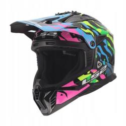 KASK LS2 MX708 FAST II GROTESK BLUE PINK GREEN XS