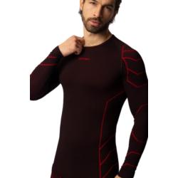 SPAIO MĘSKA KOSZULKA RAPID LONG BLACK/RED M