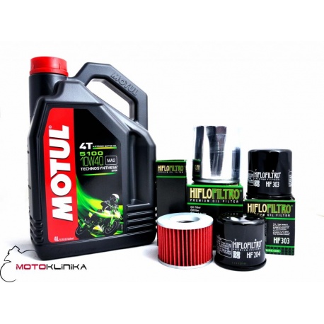 OLEJ MOTUL 5100 10W40 4L+FILTR OLEJU VFR 800 98-01