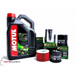 OLEJ MOTUL 5100 10W40 4L+FILTR OLEJU NTV 650 93-97