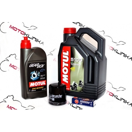 ZESTAW OLEJ MOTUL 5100 FILTR ŚWIECA CF MOTO 500 06-13